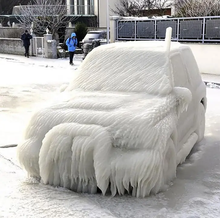 Icy Auto Sculpture